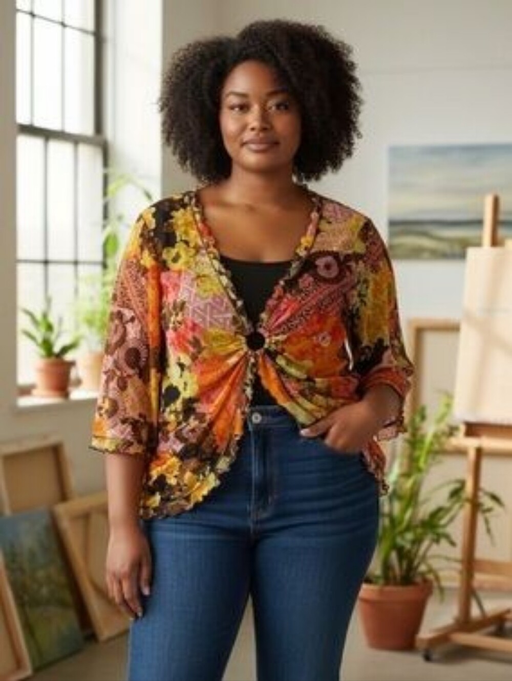 Vintage Laura Ashley Floral Top size 2X